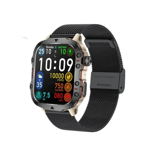 2024 Rugged Military Smartwatch Android & iOS, IP68 Waterproof, 2.01'' Display, AI Voice, Bluetooth Call